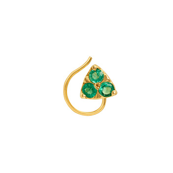 Verdant Emerald Nose Pin