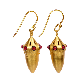 Alluring 925 Sterling Silver and Red Onyx Drop Earrings