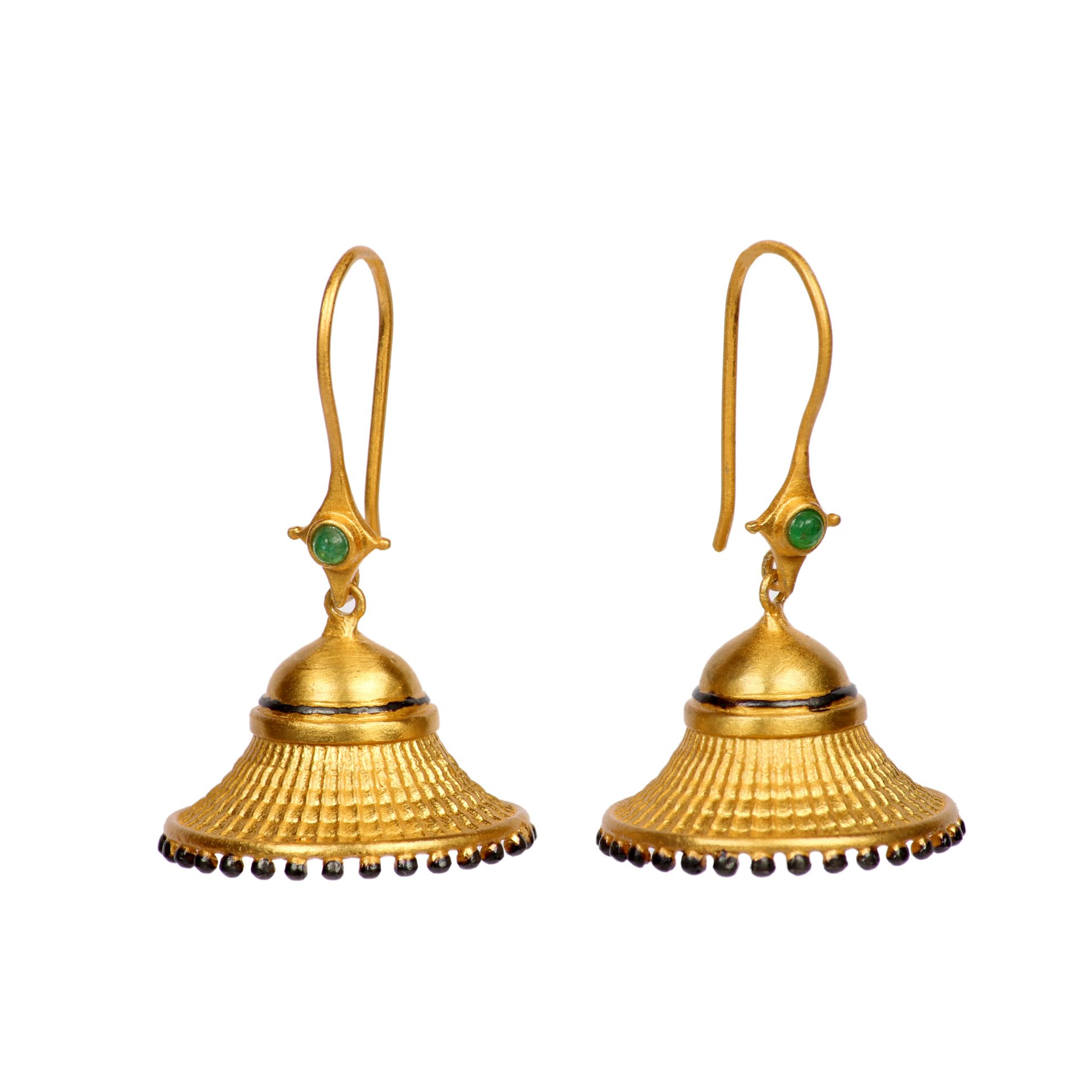Sterling silver jhumka earrings clearance