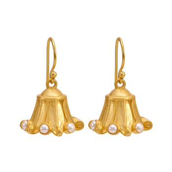 Exotic Pearl 925 Sterling Silver Jhumka Earrings