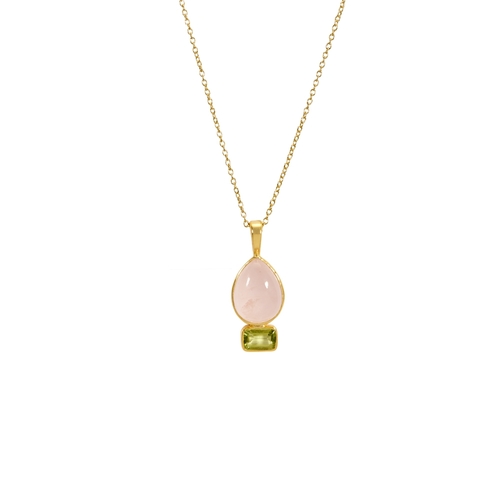 Amethyst, Rose Quartz Necklace | Buy Online Amethyst Rose Quartz Crystal  Necklace - Shubhanjali