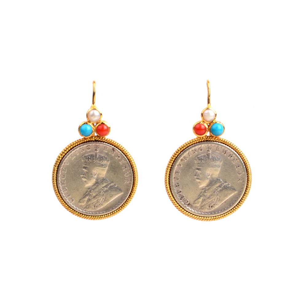 Buy online Golden Ginni Earrings from Imitation Jewellery for Women by  Sixmeter Jewels for 1079 at 0 off  2023 Limeroadcom