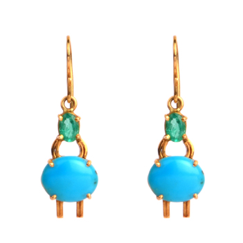 Ocean Hues Hook Earrings