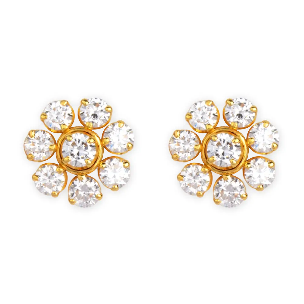 Traditional 7 stone diamond earrings deals price