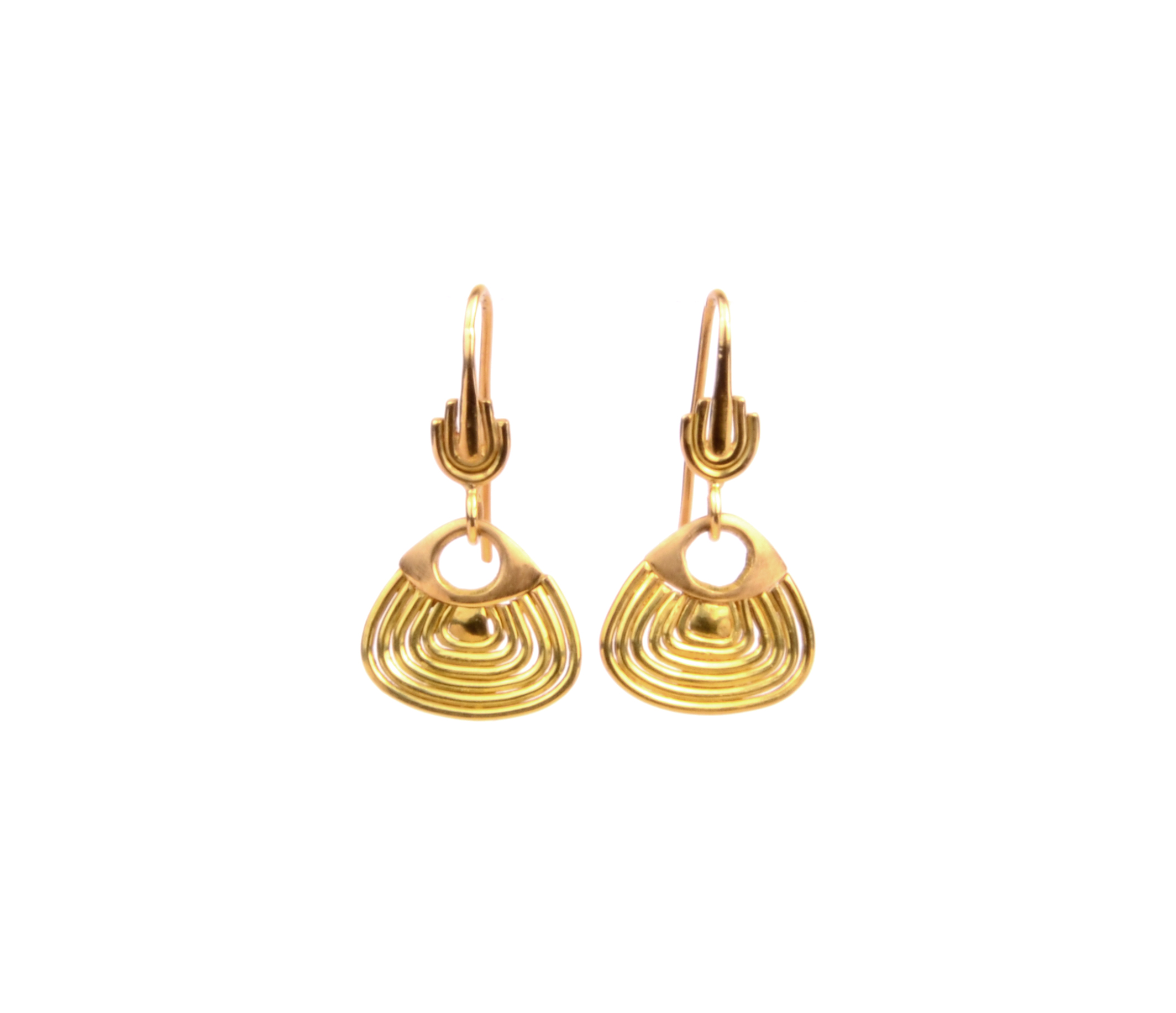 Hook type sale earrings in gold