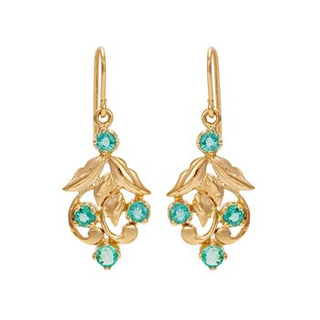 Fascinating Emerald Drop Earrings