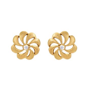 Charming RBC Diamonds & 18K Gold Studs