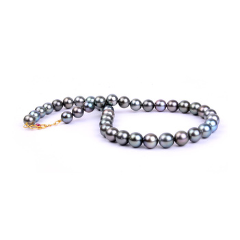 Elegant Black Pearl String Necklace