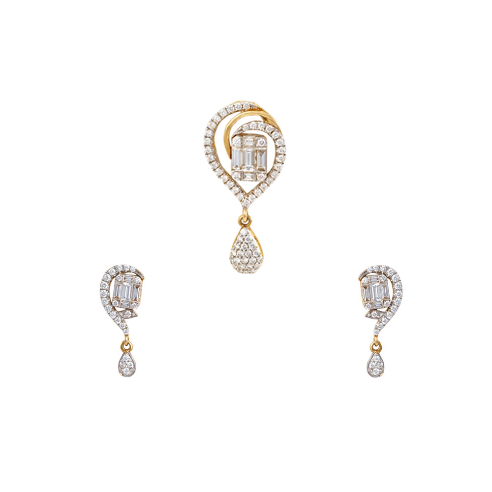 Diamond Solitaire Stud Earrings Pendant Set 1/2ct with Chain – SOLITAIRE  JEWELERS