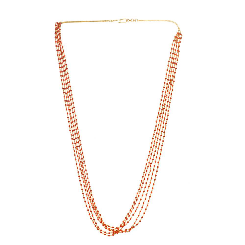 Coral long chain designs in gold online