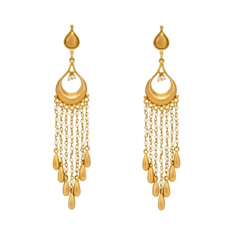 Charismatic Craft Gold Chandelier Earrings