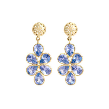 Peerless Tanzanites 18K Gold Earrings