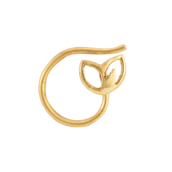 Delicate 22K Yellow Gold Nose Pin 