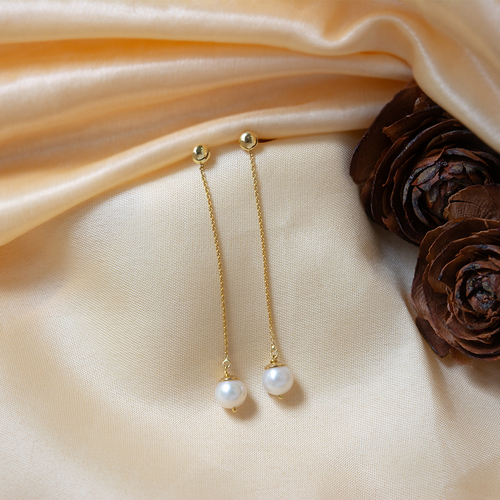 Buy New Fashion One Gram Gold 3 Line Pearl Earring Design for Girls