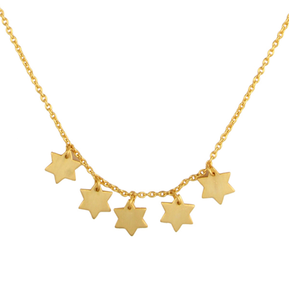 Sterling Silver Star Pendants with Chain Online in India | Gehna