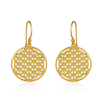 Playful Sterling Silver Gold Finish Earrings