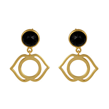 Sterling Silver Black Onyx Drop Earring