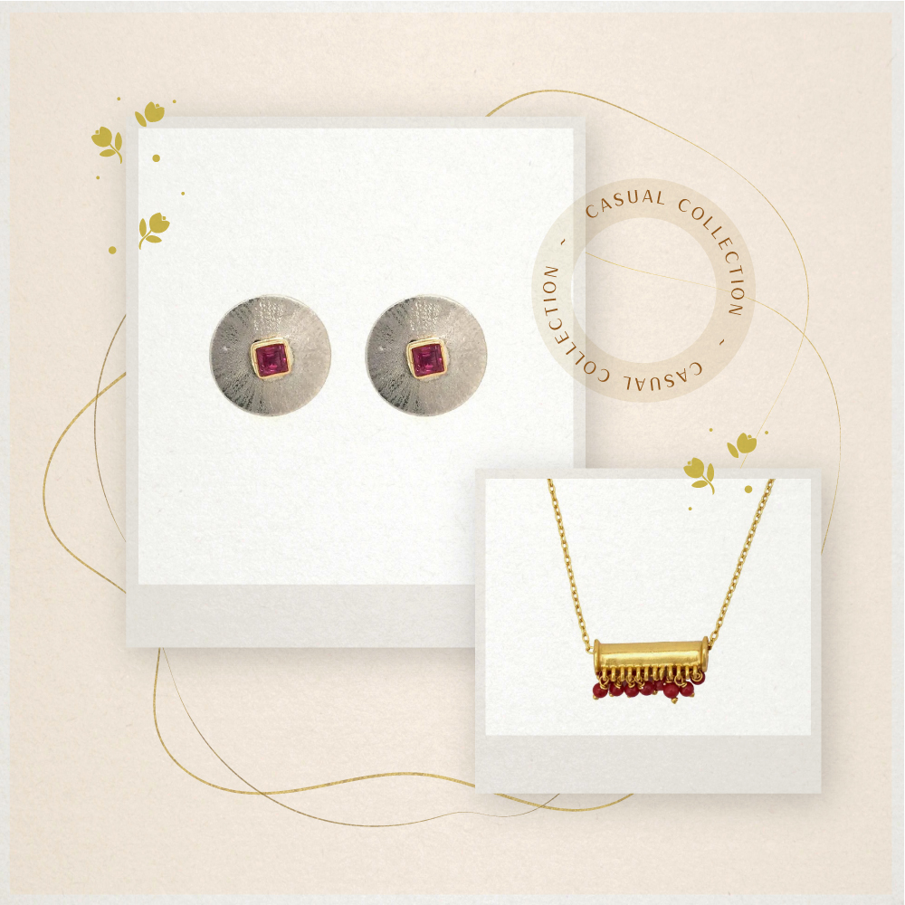 Shop Bold Silver Stud Earrings Online in India Gehna