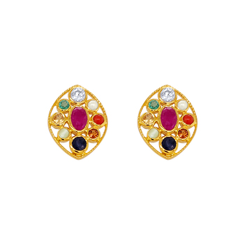 Shop 22K Gold Drop & Stud Earrings for Women in India | Gehna