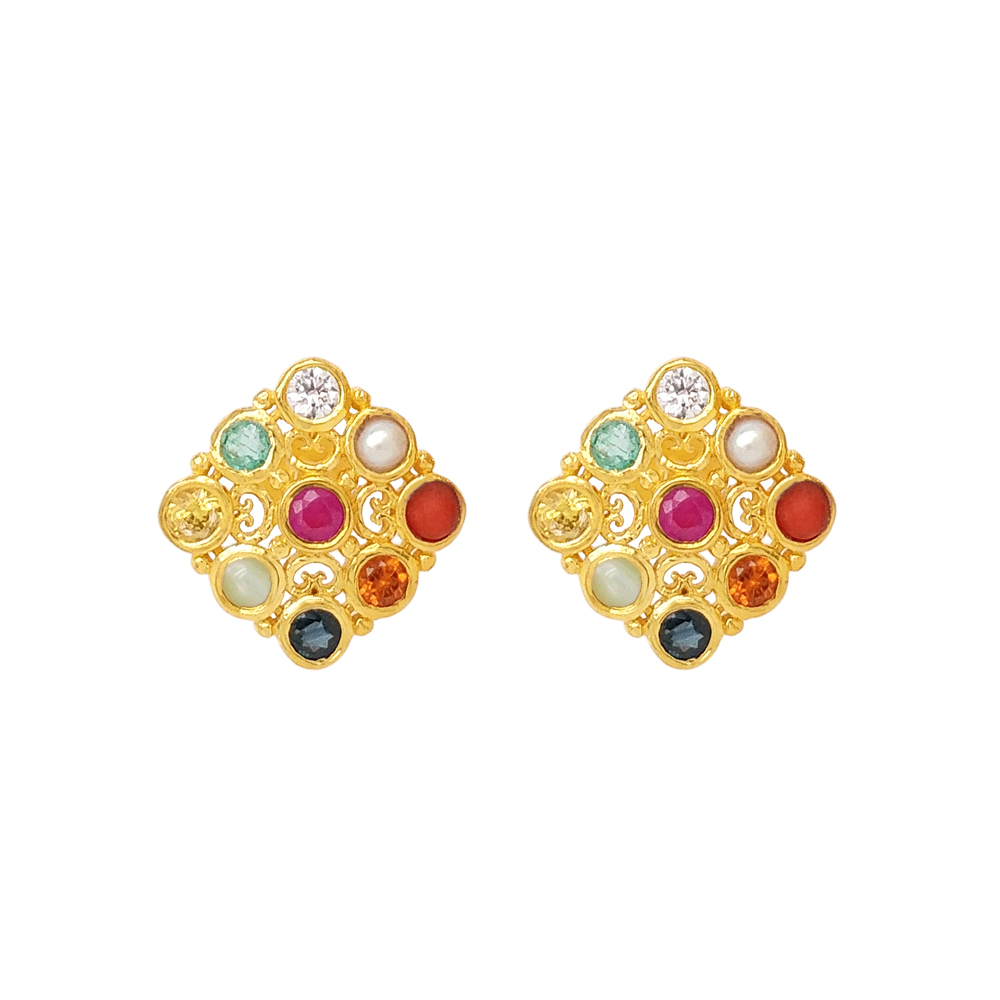 Buy Antique Nagas Lakshmi Chandbali Gold Earrings Collection ER2281