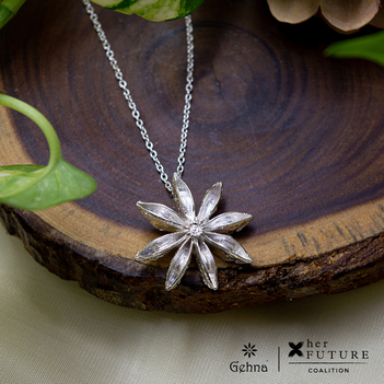 Star Anise 925 Sterling Silver Necklace