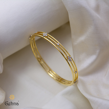 Exclusive Gold & Diamond Bangle Designs Online | Diamond Bangles @ Gehna