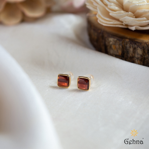 Garnet & diamond earrings 2024 - GORGEOUS