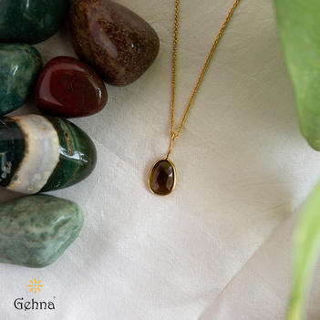 Majestic Tourmaline and 18K Gold Charm Pendant (without chain)