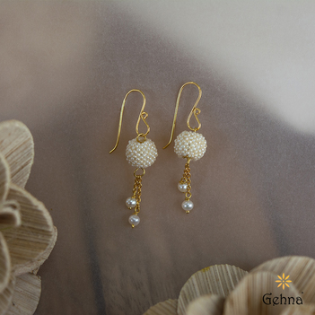 Buy Pink Cats Eye & White Pearl Earrings Traditional Earrings Online in  India - Etsy | Pink earrings wedding, White pearl earring, Gemstone earrings  gold