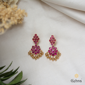 Indian Ruby and Diamond Earrings – Kathryn Elyse