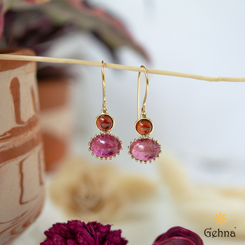 Buy Garnet Teardrop Gemstone Huggie Dangle Earrings, Small Red Gemstone  Bezel Earrings, Gift for Her, Gift for Daughter, January Birthstone Online  in India - Etsy
