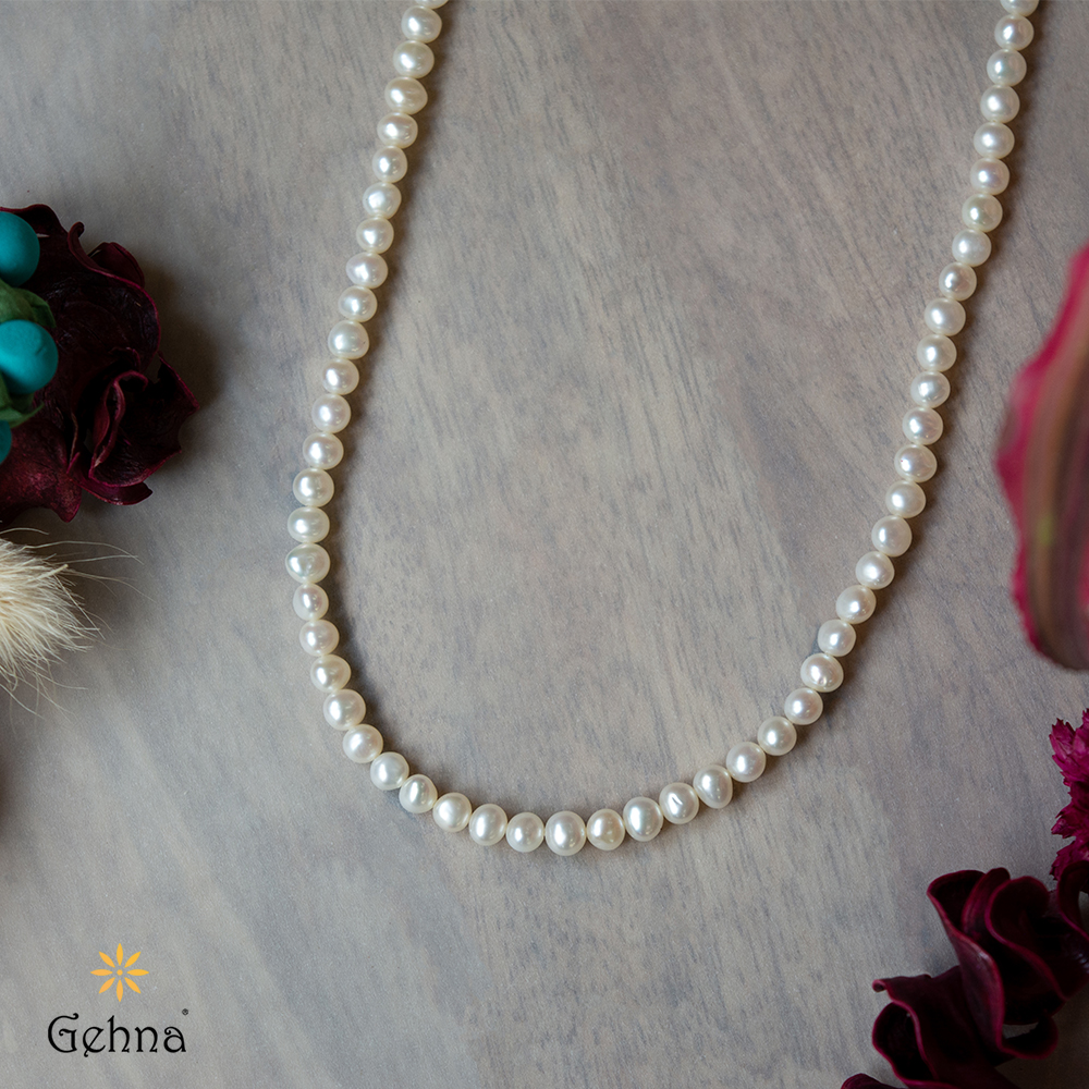 Serena Pearl Necklace - Pearl/Gold