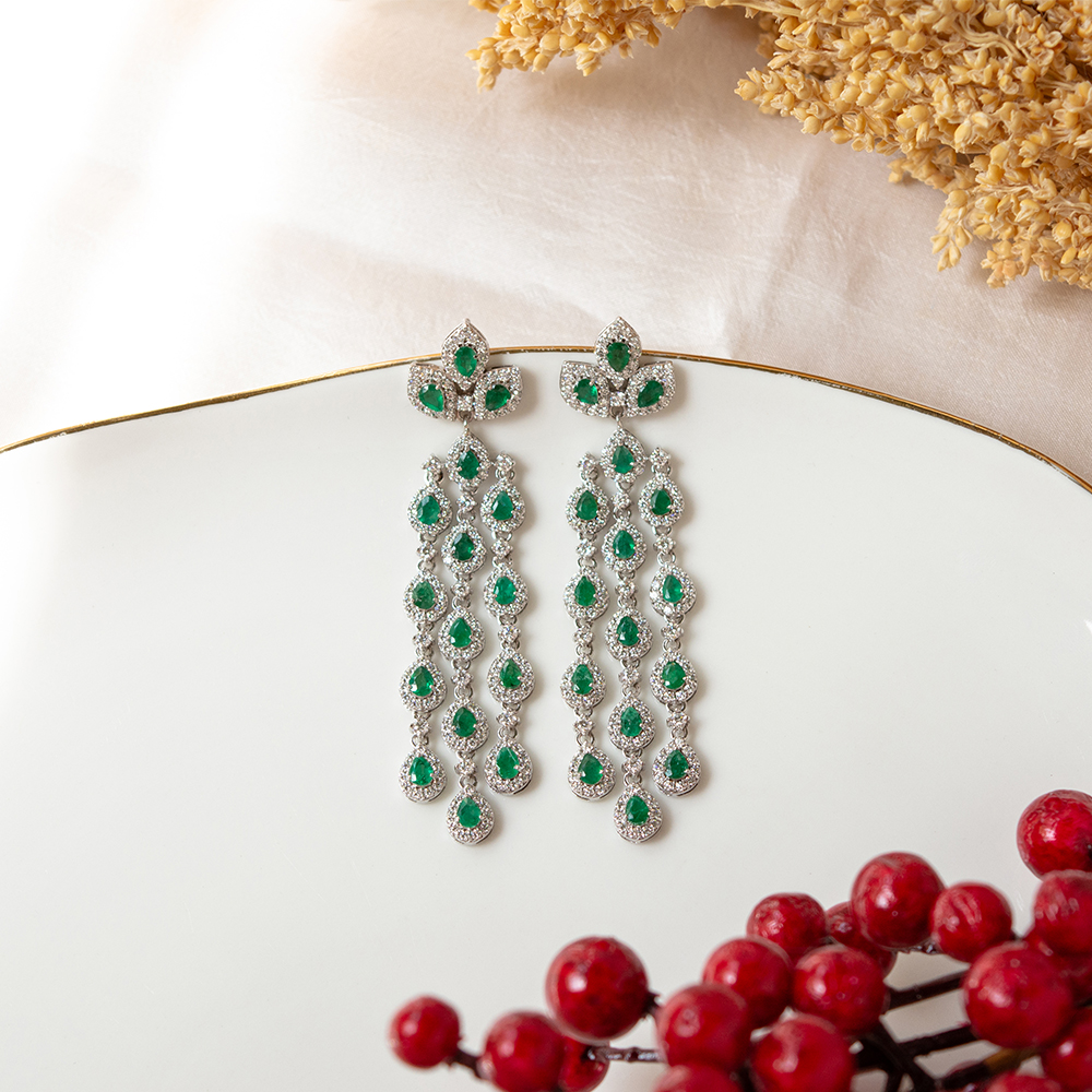 Pageant Big Crystal Chandelier Earrings Large Clear Crystal