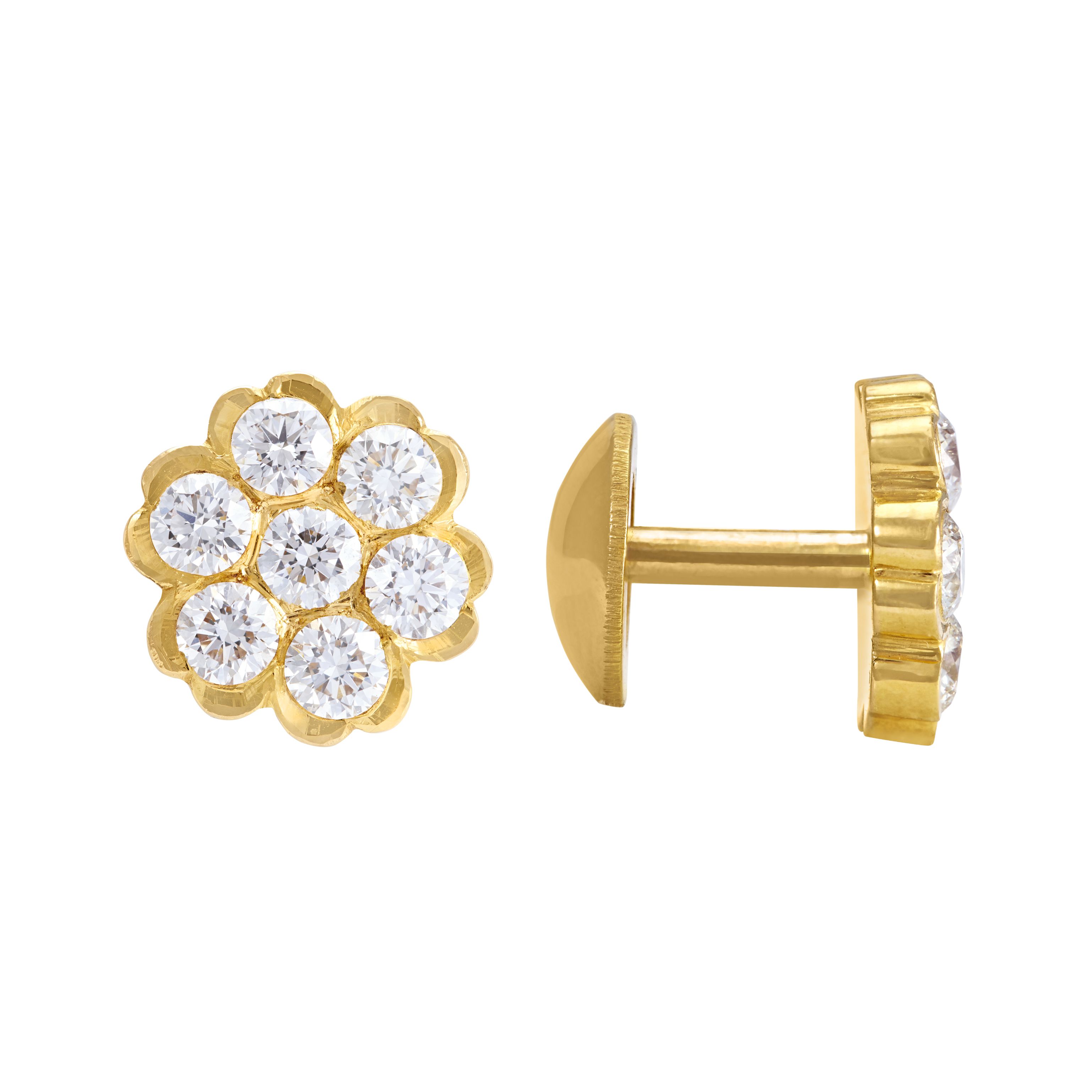 Buy PC Jeweller Chandrakanti Gold & Diamond Earrings for Women Online At  Best Price @ Tata CLiQ