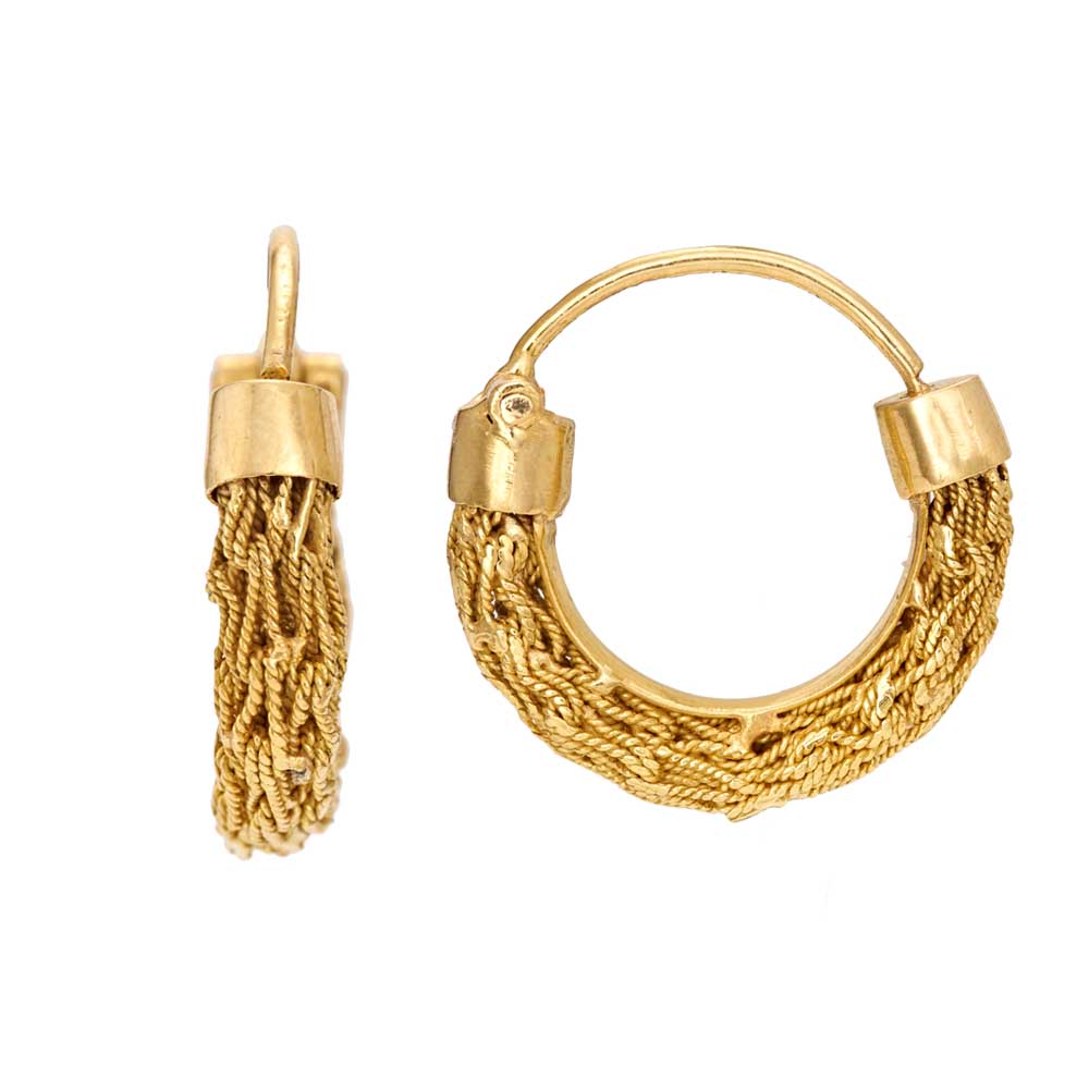 Share more than 79 solid gold hoop earrings 18k latest - 3tdesign.edu.vn