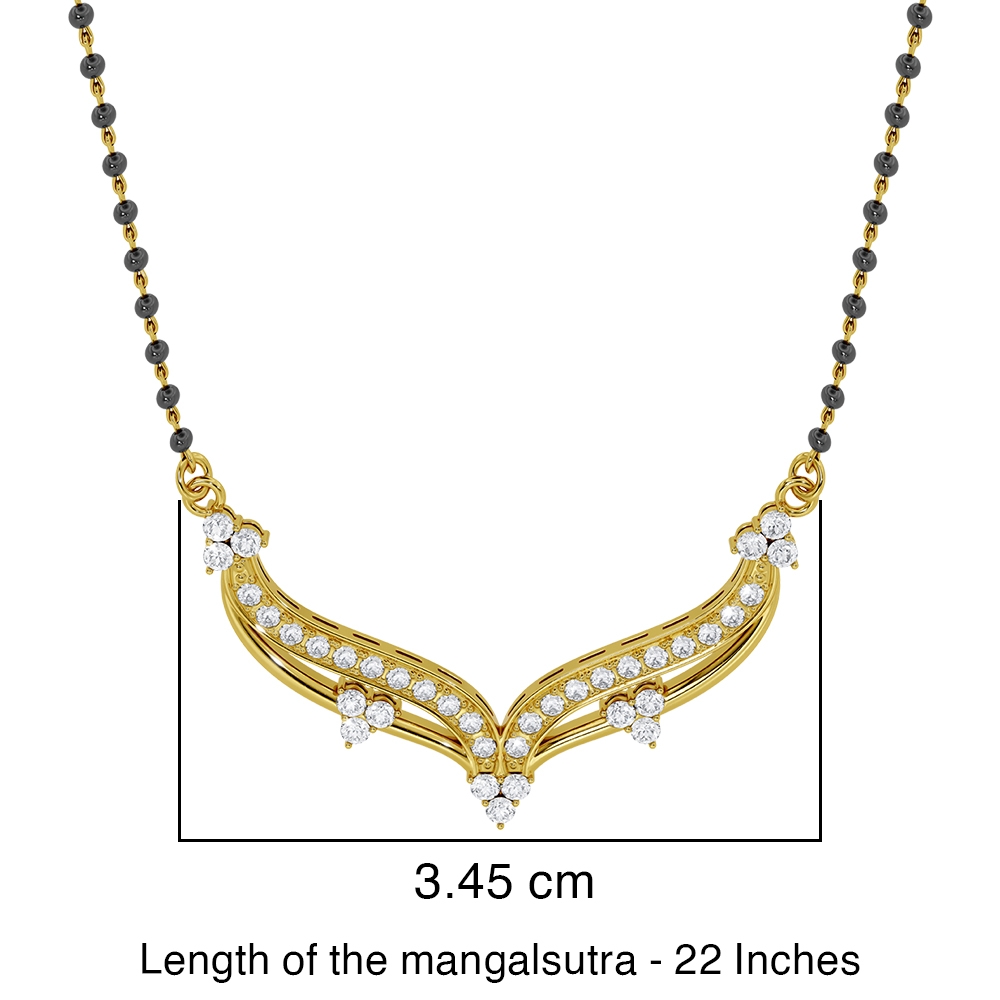 18K Gold Quintessential Diamond Mangalsutra