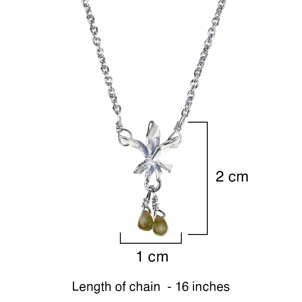 Buy Baby Star Anise Silver Necklace Online in India | Gehna