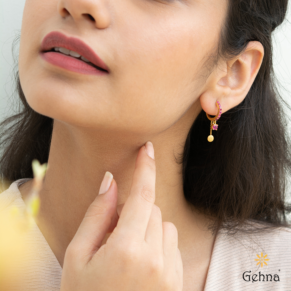 Buy ToniQ Gold-Plated Classic Hoop Earrings for Women Online At Best Price  @ Tata CLiQ