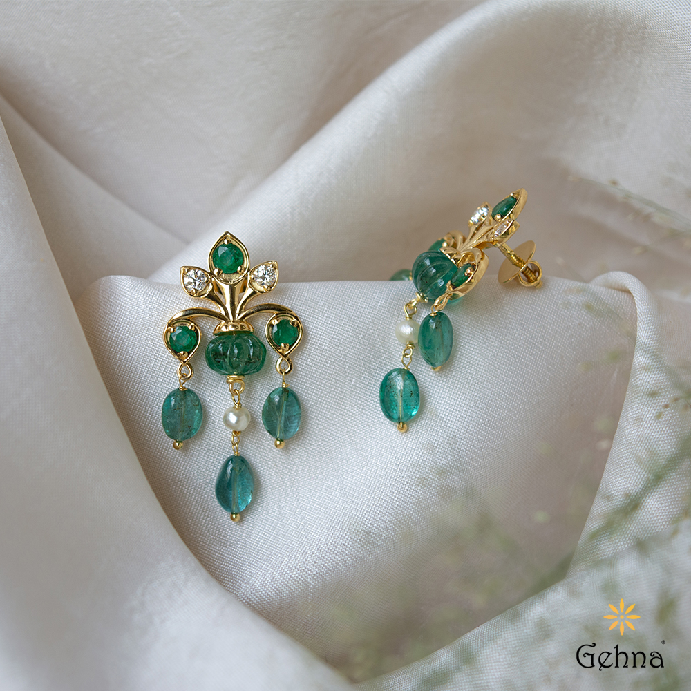 Buy Yellow Gold Earrings for Women by Pc Jeweller Online | Ajio.com