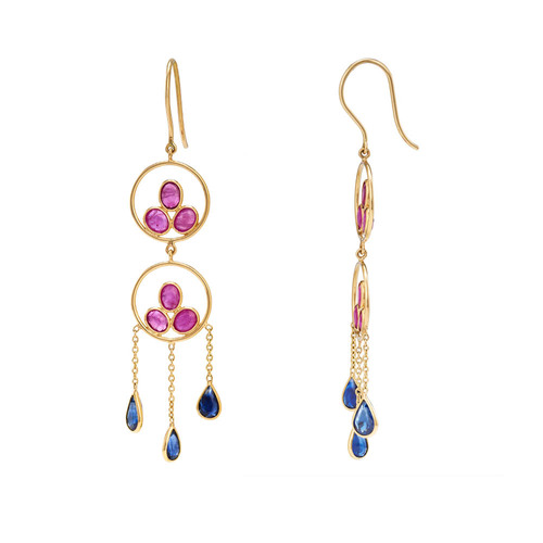 Discover more than 140 blue sapphire earrings gold super hot