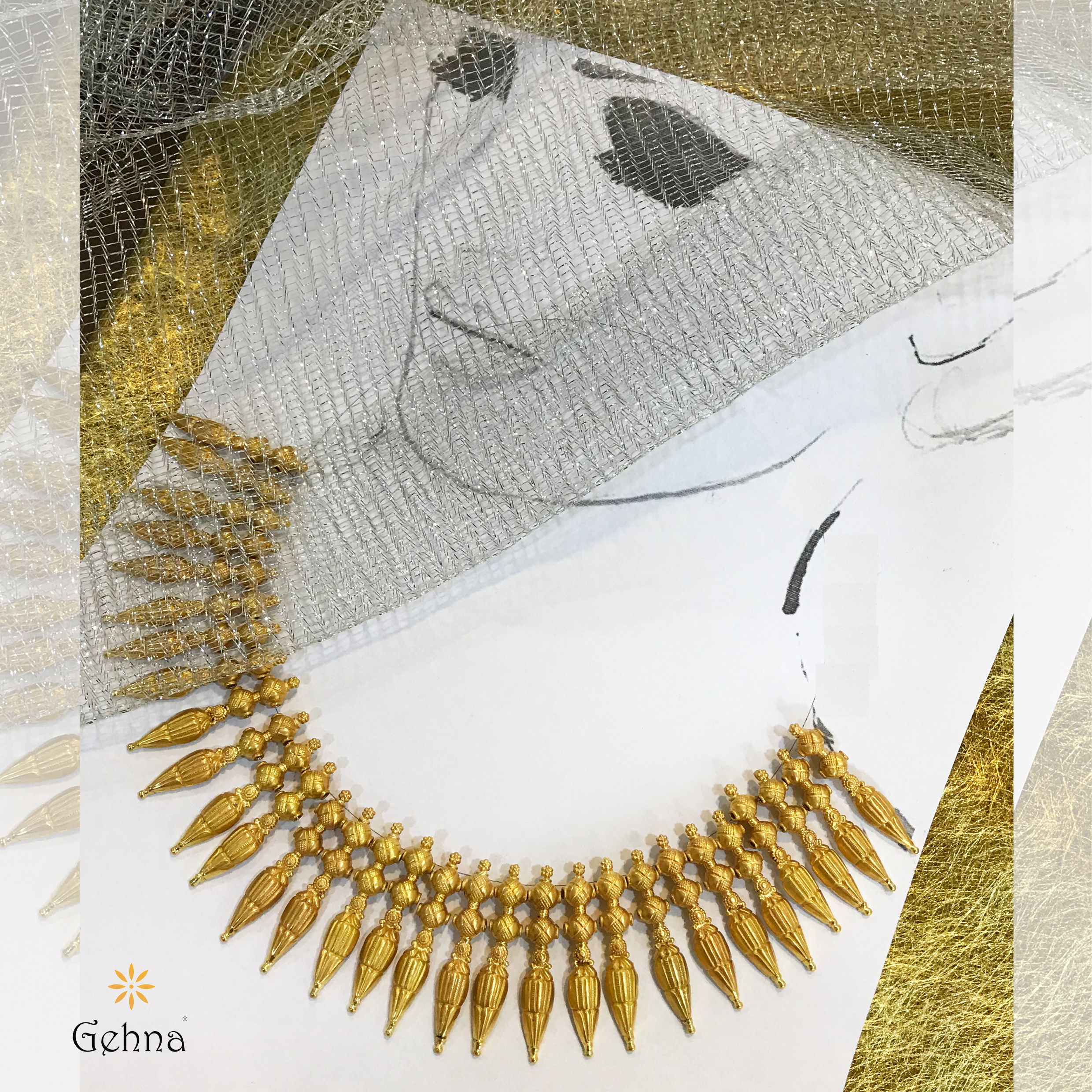 Champakali gold set top