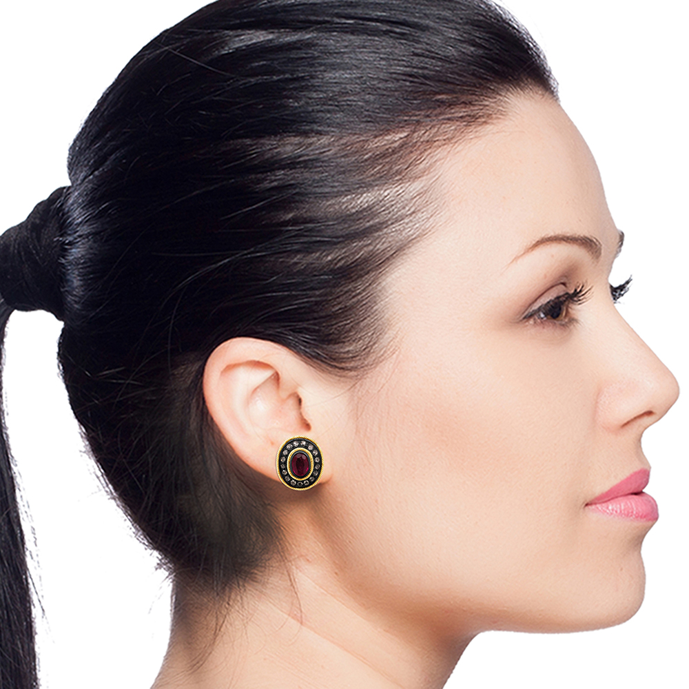 05 ct Oval Stud Earrings  Avtaara Jewelcarnation  Online Jewellery  Shopping Store