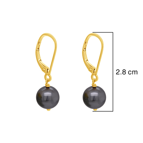 Tahitian Black Pearl Halo Earrings in Yellow Gold with Diamonds – Maui  Divers Jewelry